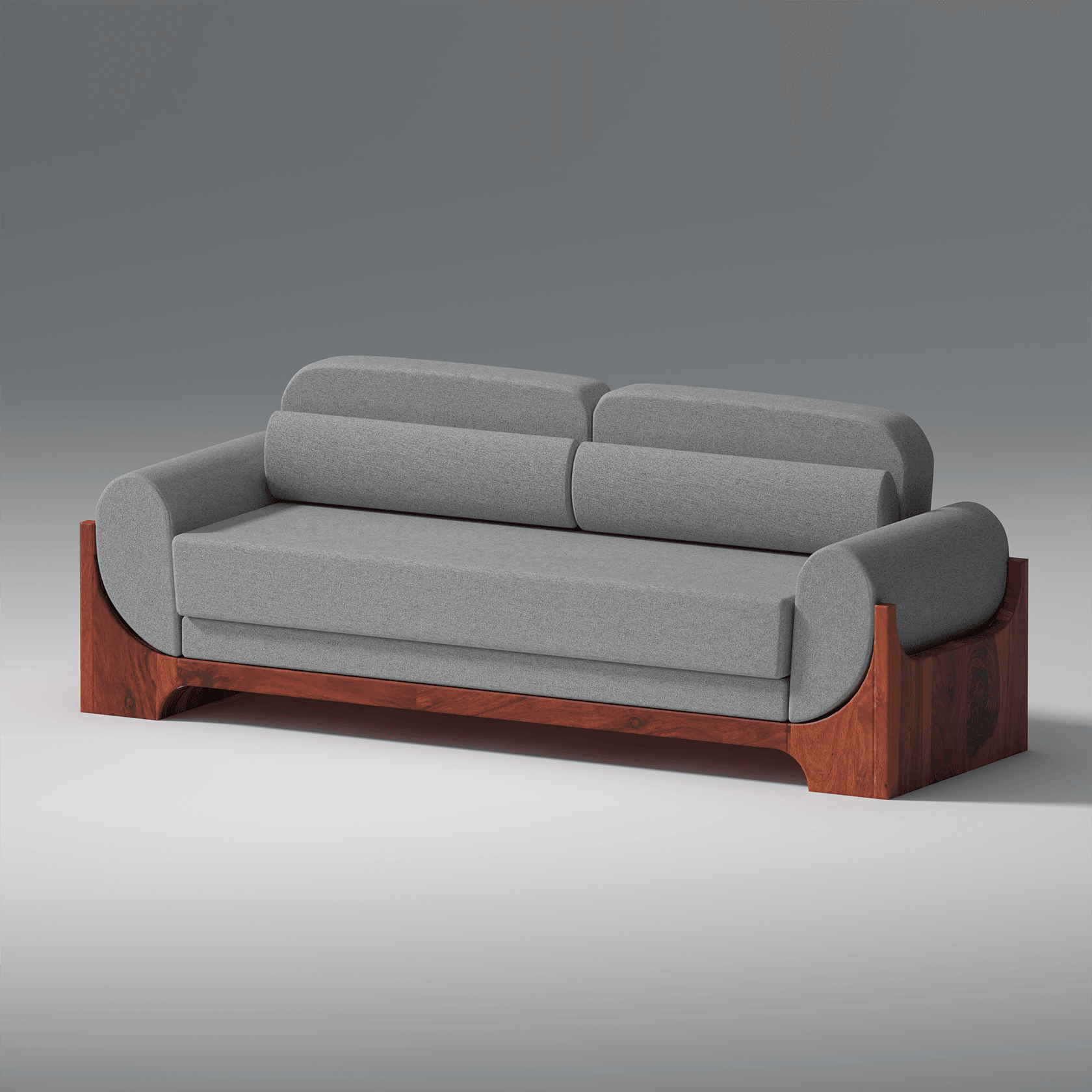 Easelounger Sheesham Wood Sofa - Ouch Cart 