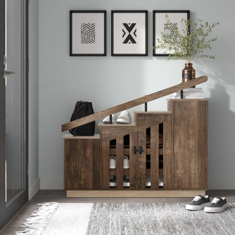 "Chic Shoe Storage Cabinet: Streamlined Organization for Every Pair"