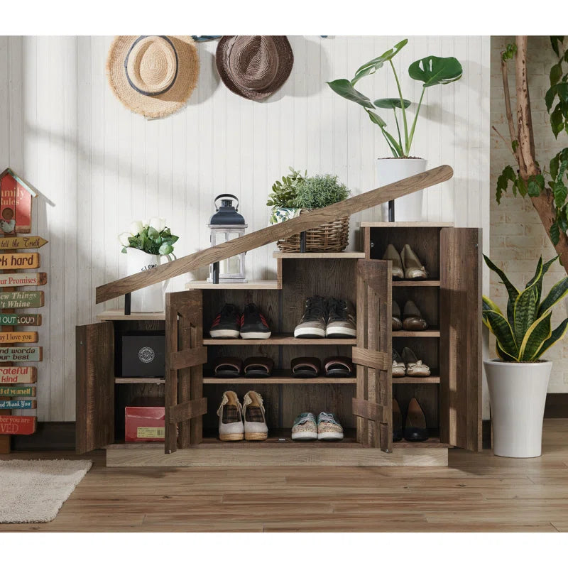 "Chic Shoe Storage Cabinet: Streamlined Organization for Every Pair"