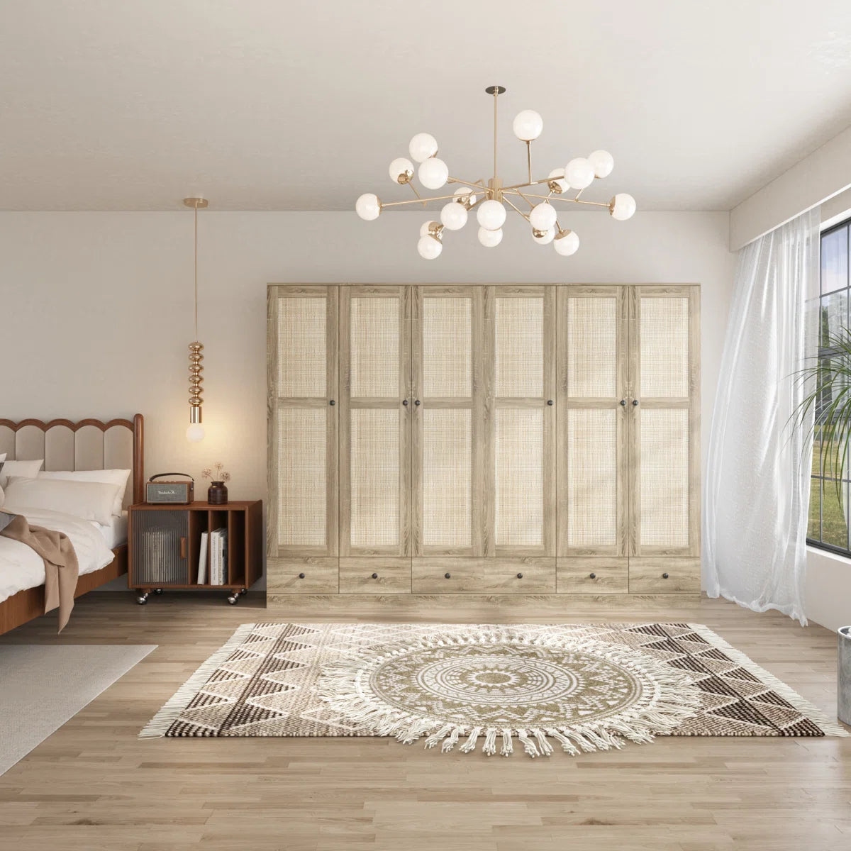 94.4"W Large Wardrobe