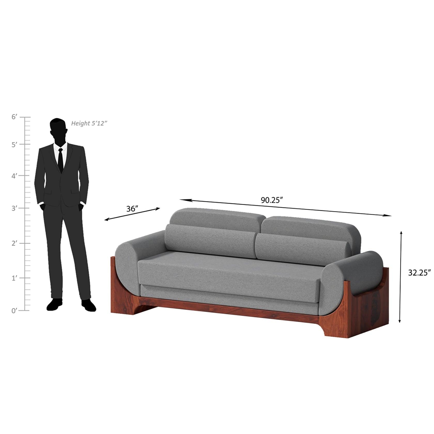 Easelounger Sheesham Wood Sofa - Ouch Cart 