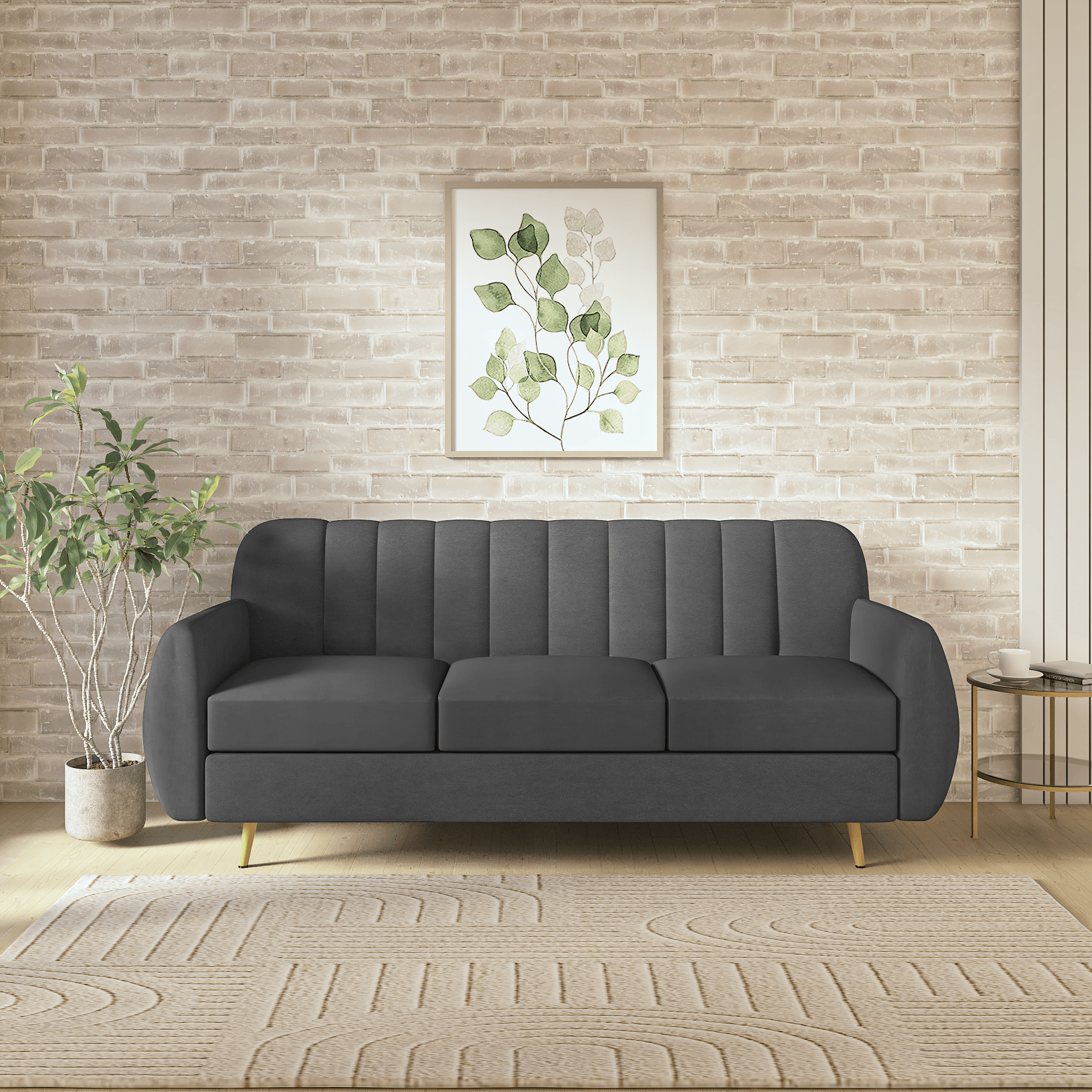 Hazy High Density Foam Sofa Set