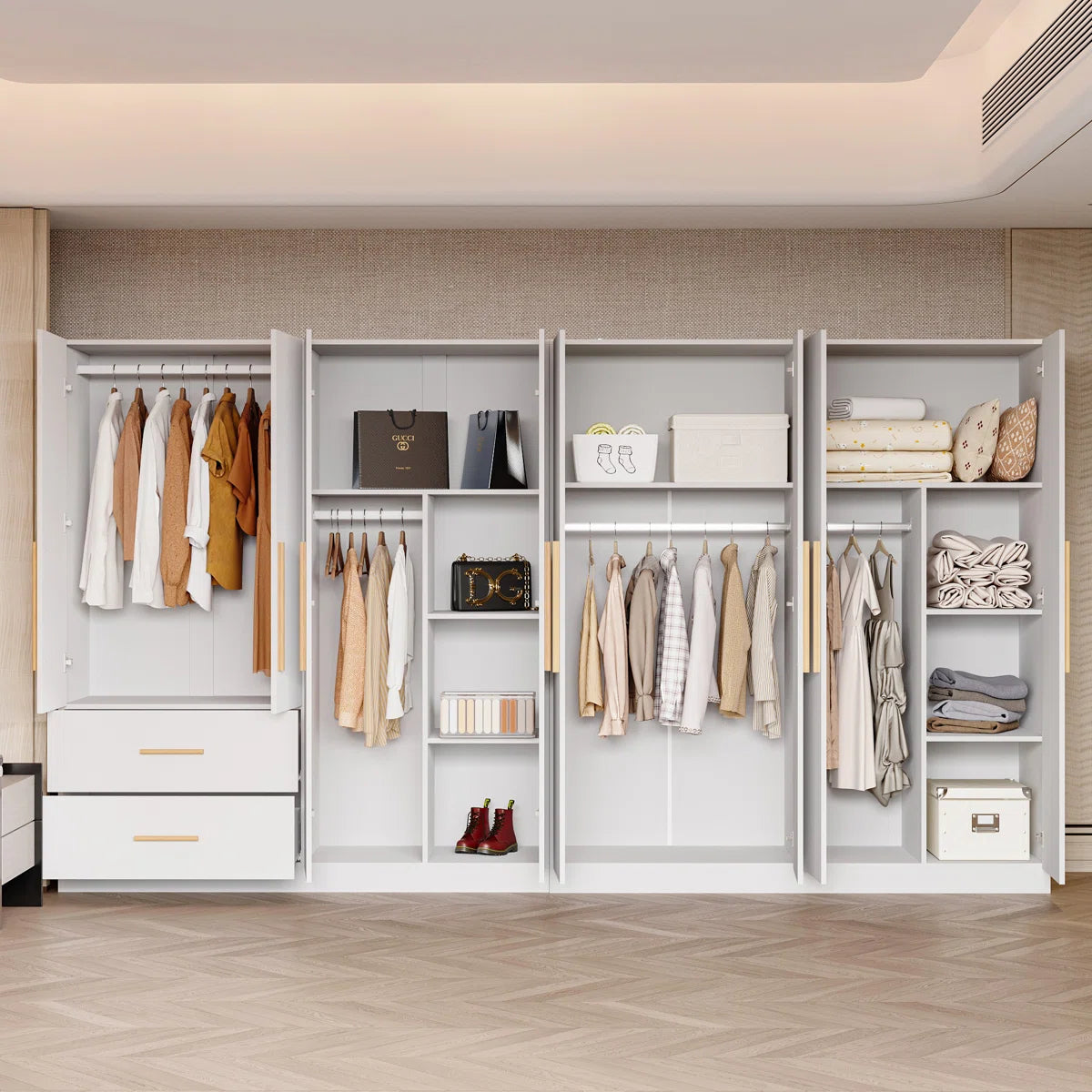 126”W Large Wardrobe