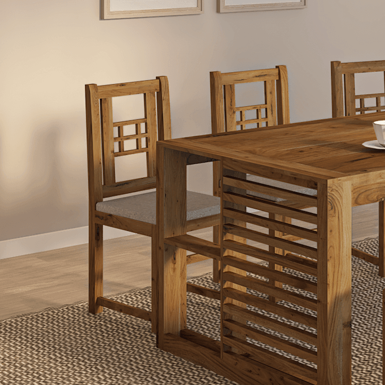 Garten Acacia Wood Dining Set with bench and 3 chairs Natural