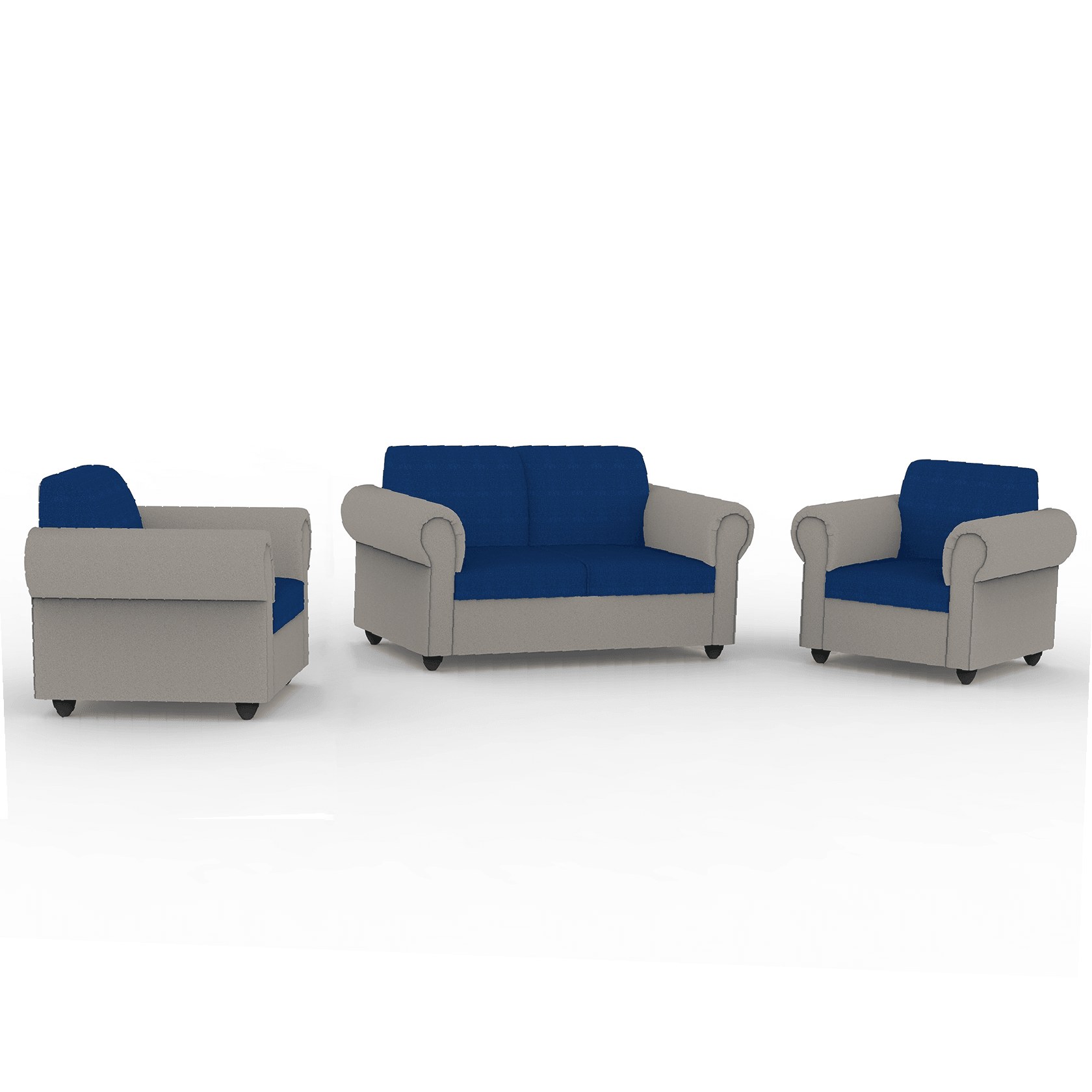 Snugy PU Foam And Gaze Spring Sofa Set - Ouch Cart 