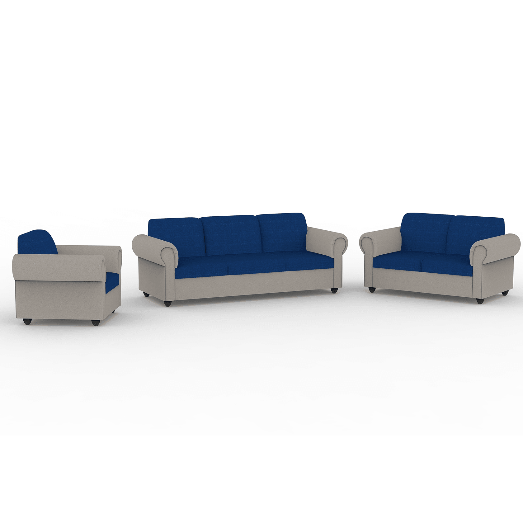 Snugy PU Foam And Gaze Spring Sofa Set - Ouch Cart 