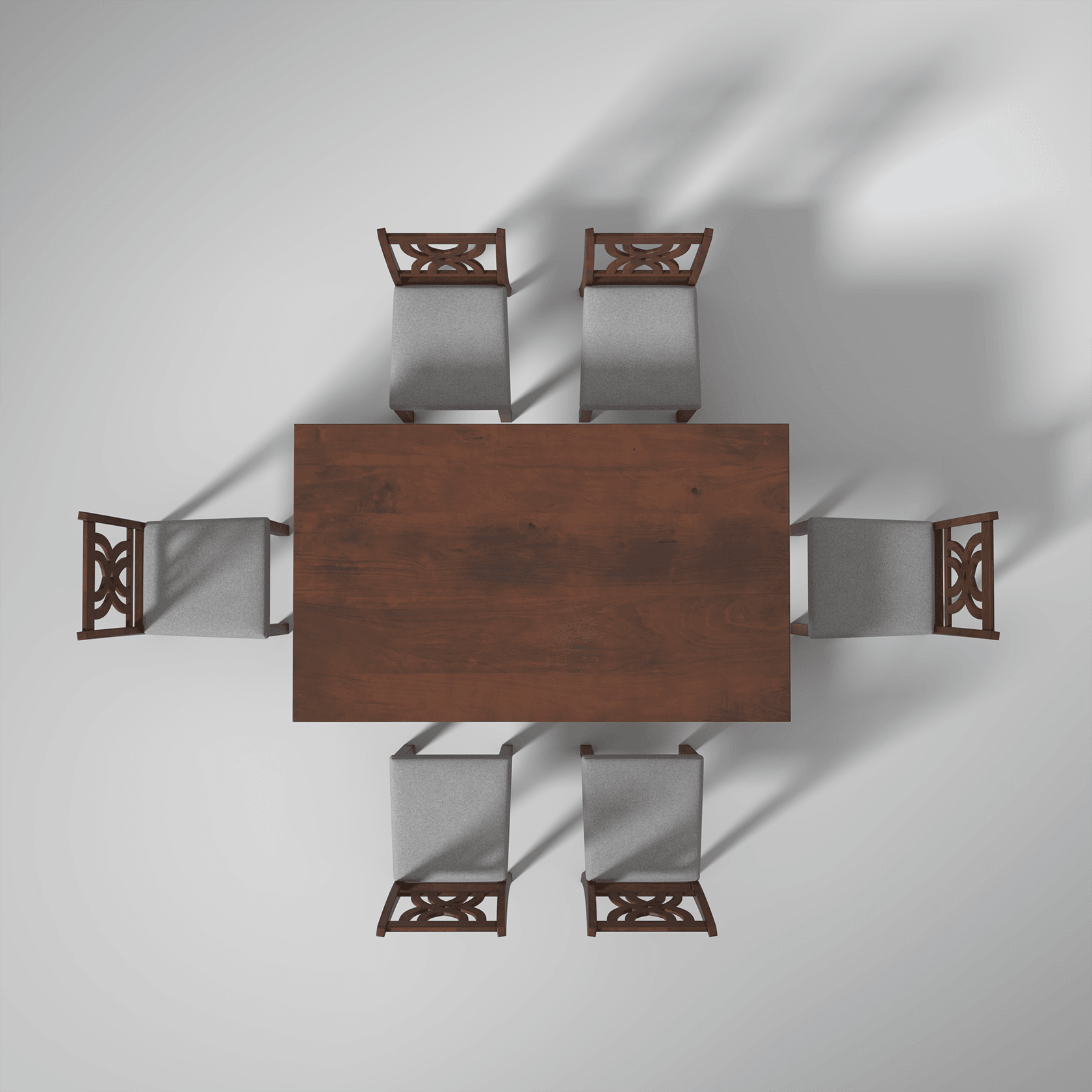 Oliver Mango Wood Dining set In Walnut