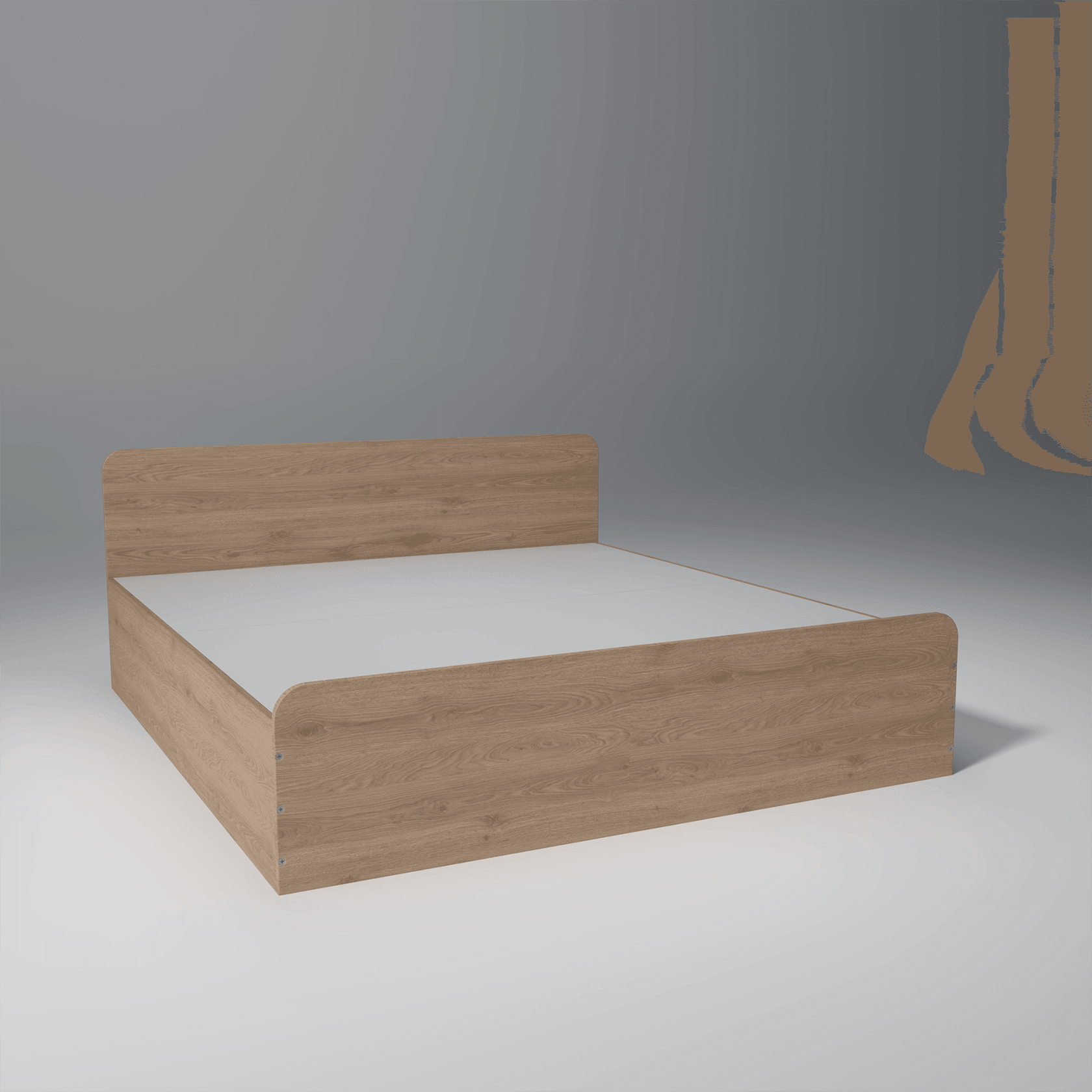 Somnen Engineered Wood Bed with Storage Box