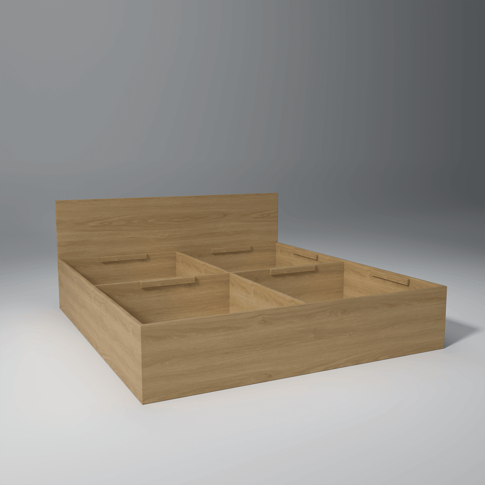 Prism Engineered Wood Bed with Storage Box