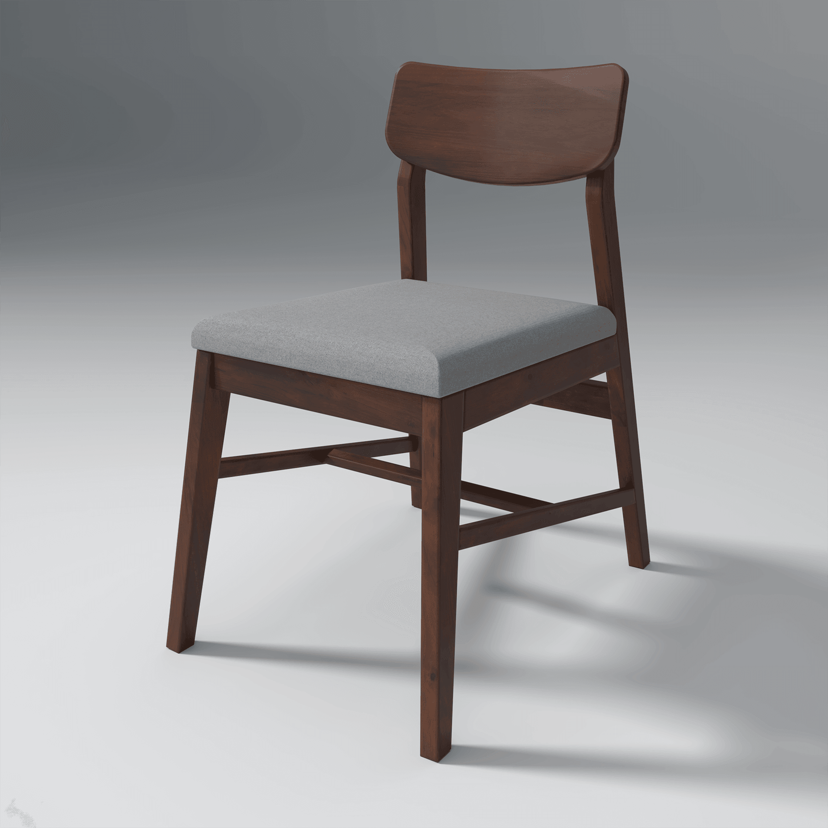 Ducasse Mango Wood Chair In Walnut Finish