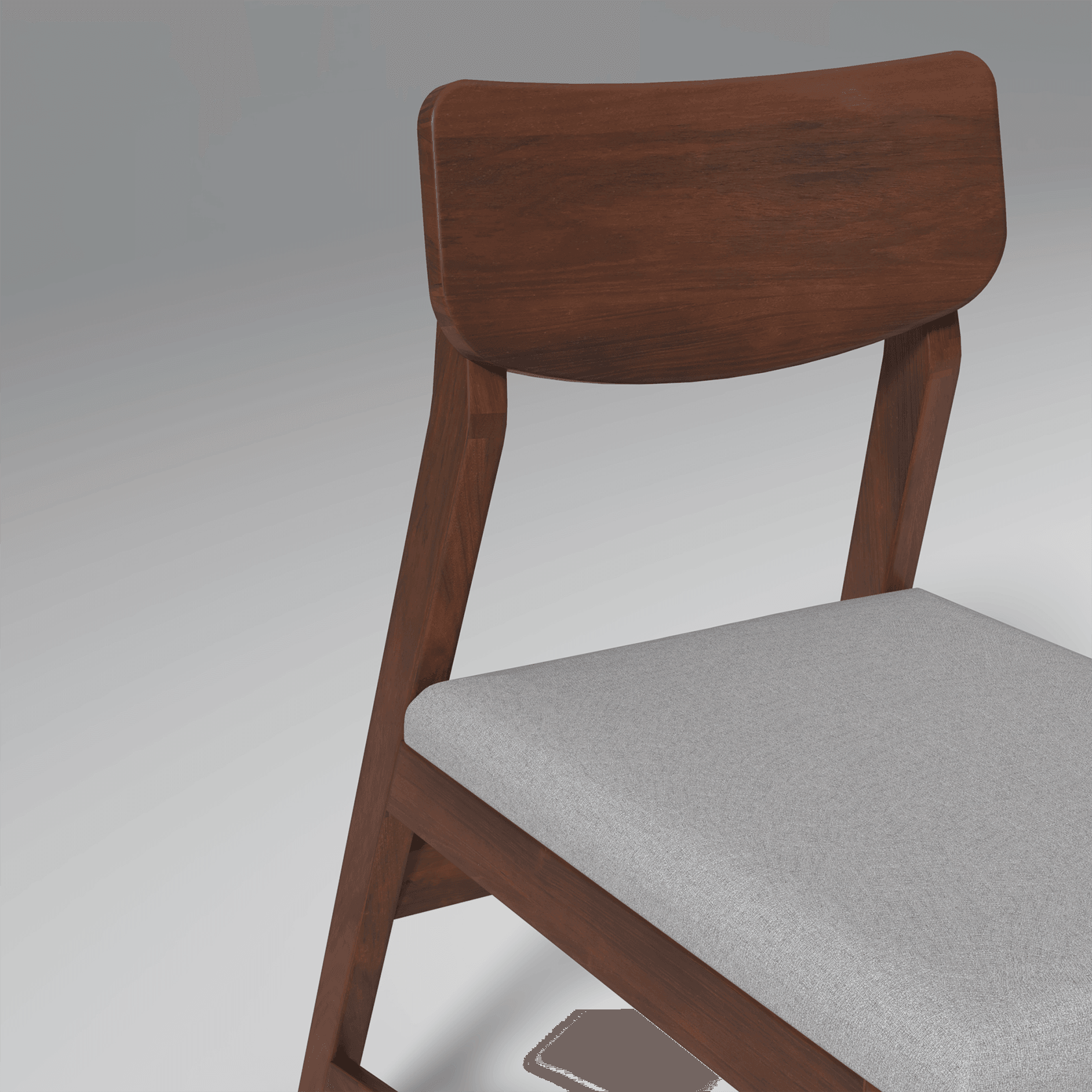 Ducasse Mango Wood Chair In Walnut Finish