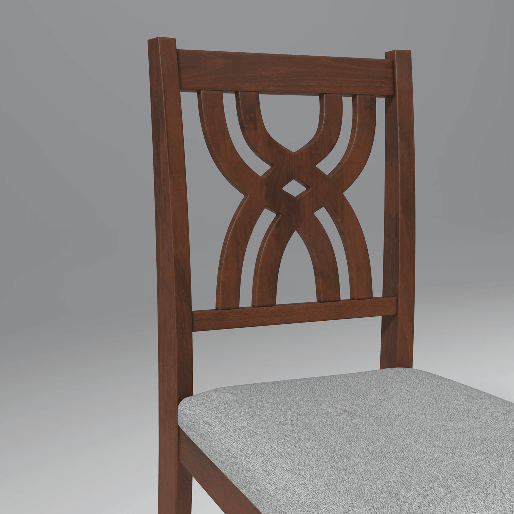 Oliver Mango Wood Chair In Walnut Finish