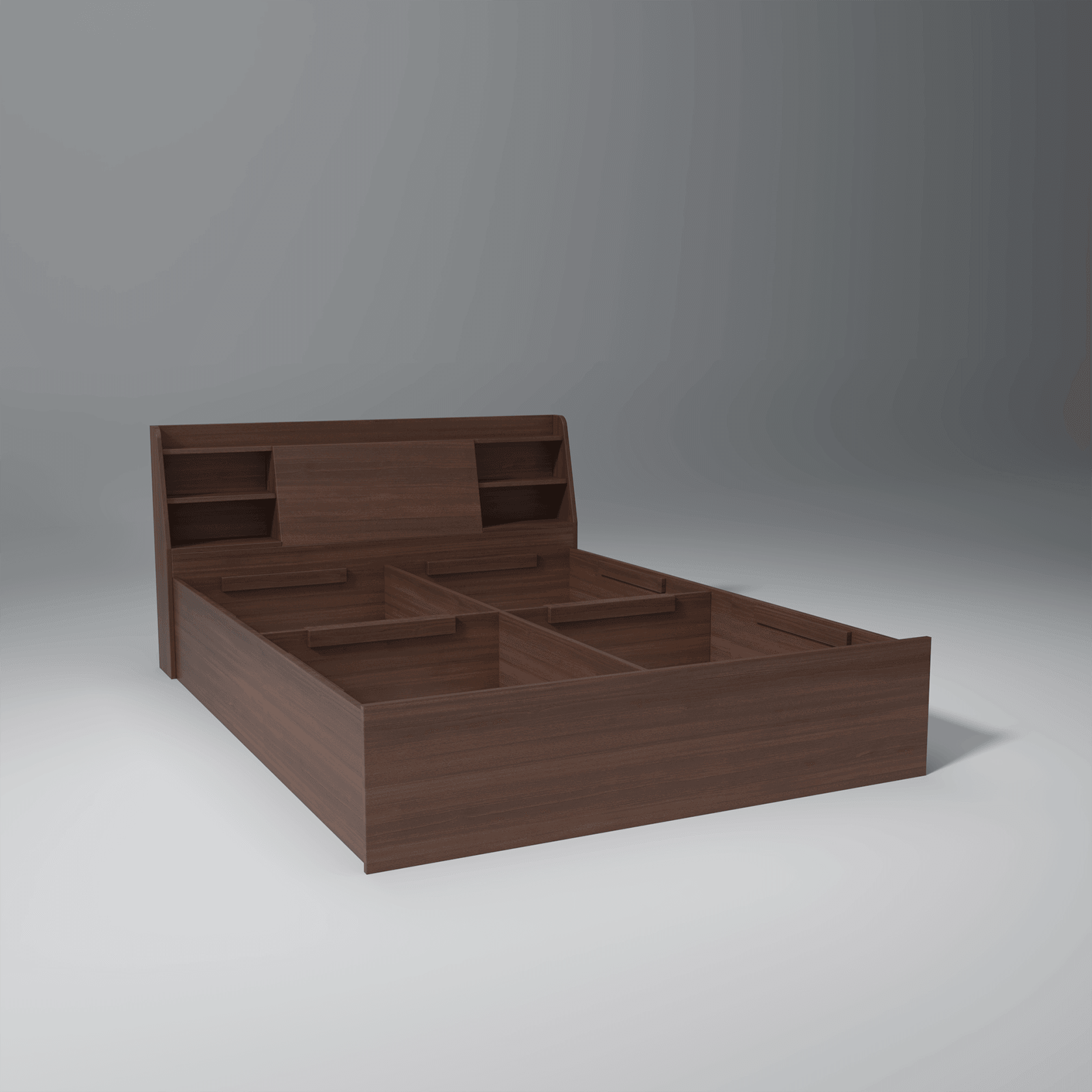 Slann Engineered Wood Bed with Storage Box