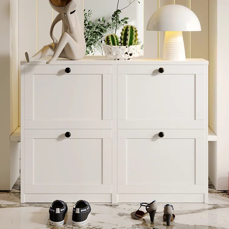 "Modern Shoe Storage Cabinet: Practical Organization for Your Entryway"