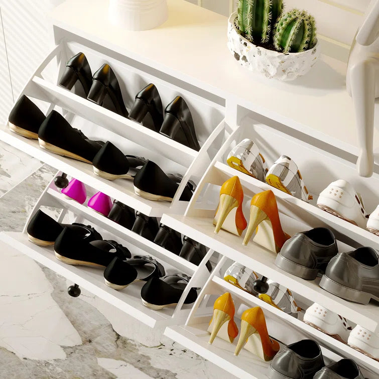 "Modern Shoe Storage Cabinet: Practical Organization for Your Entryway"