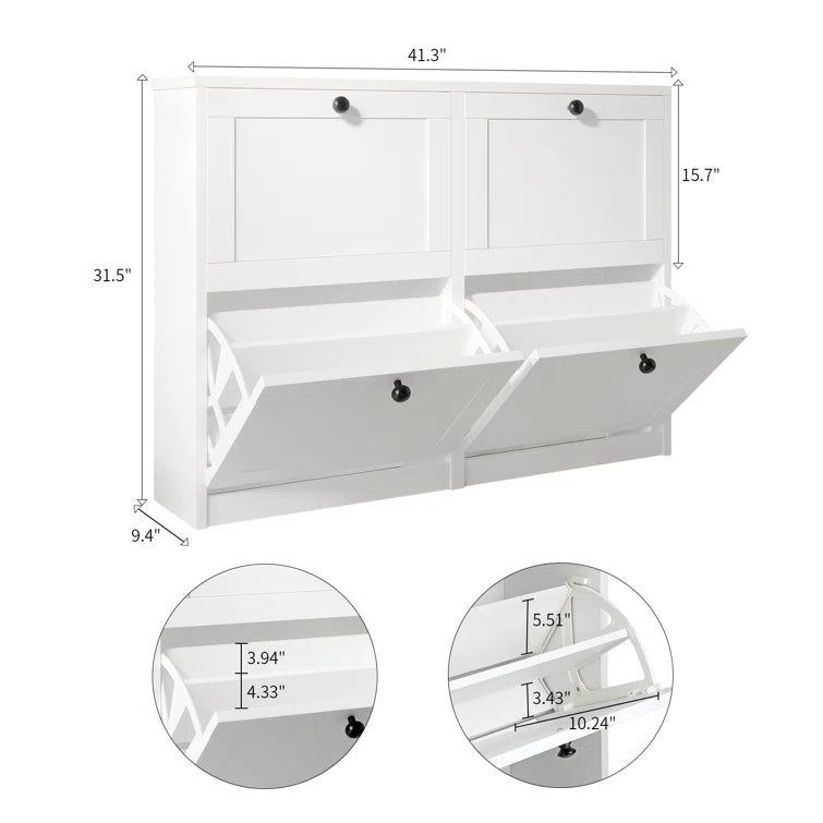 "Modern Shoe Storage Cabinet: Practical Organization for Your Entryway"