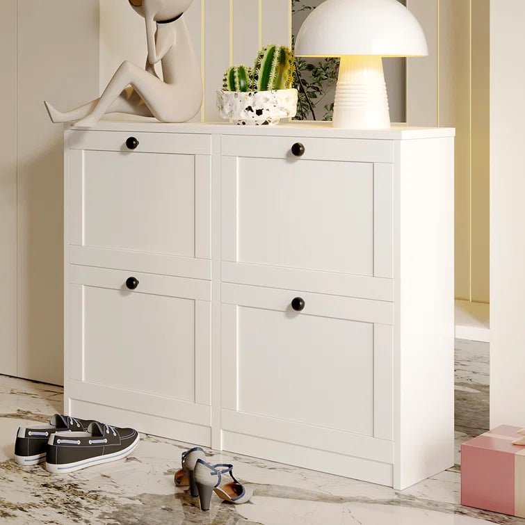 "Modern Shoe Storage Cabinet: Practical Organization for Your Entryway"