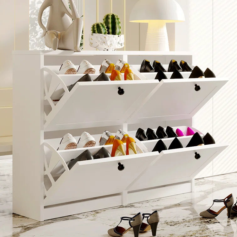 "Modern Shoe Storage Cabinet: Practical Organization for Your Entryway"