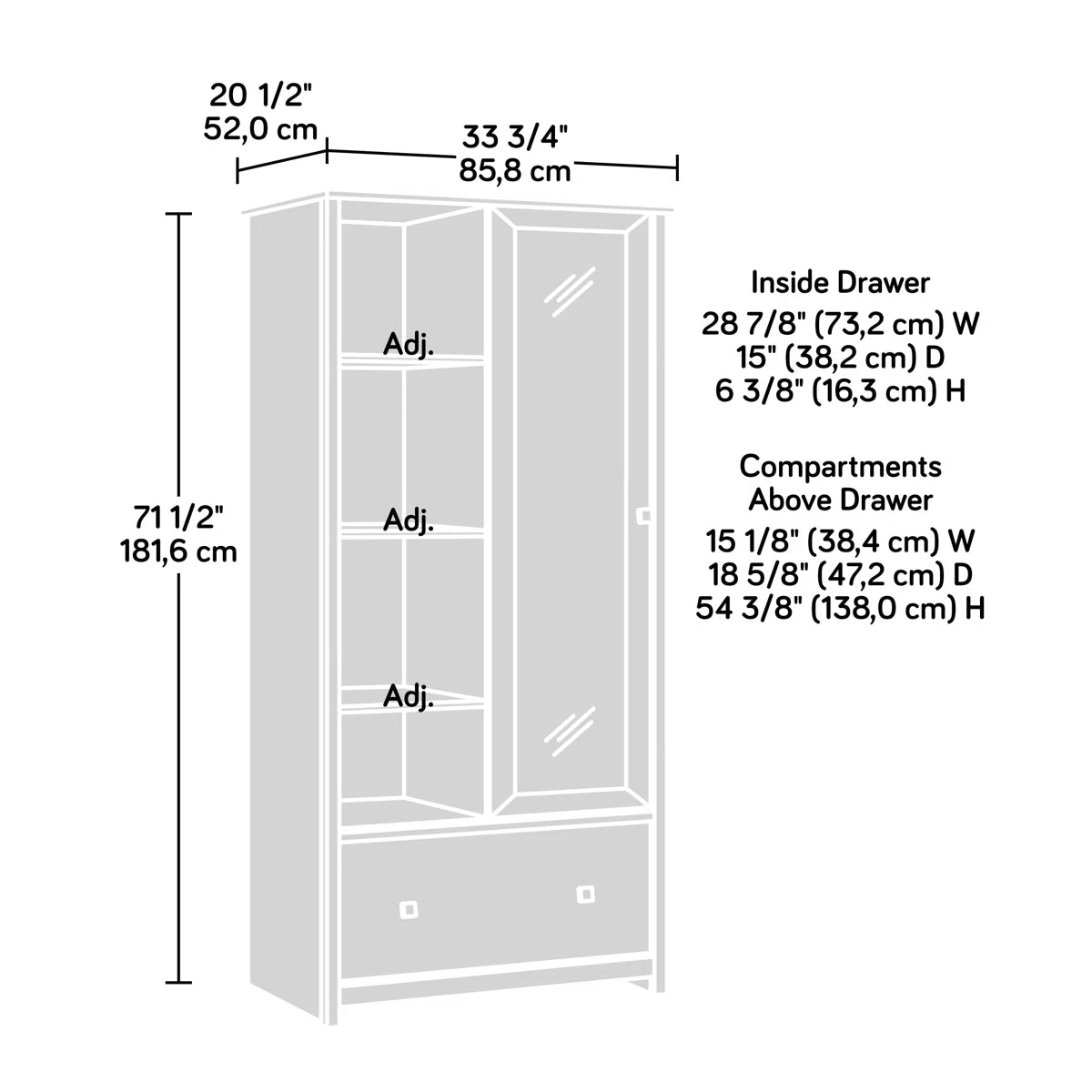 Fravel Wardrobe Cabinet In Sindoori Mango