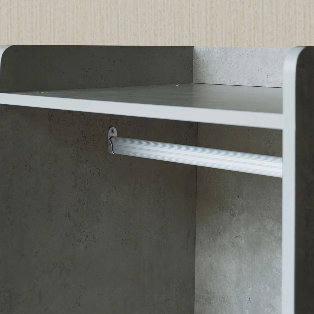 Open Wooden Wardrobe Storage