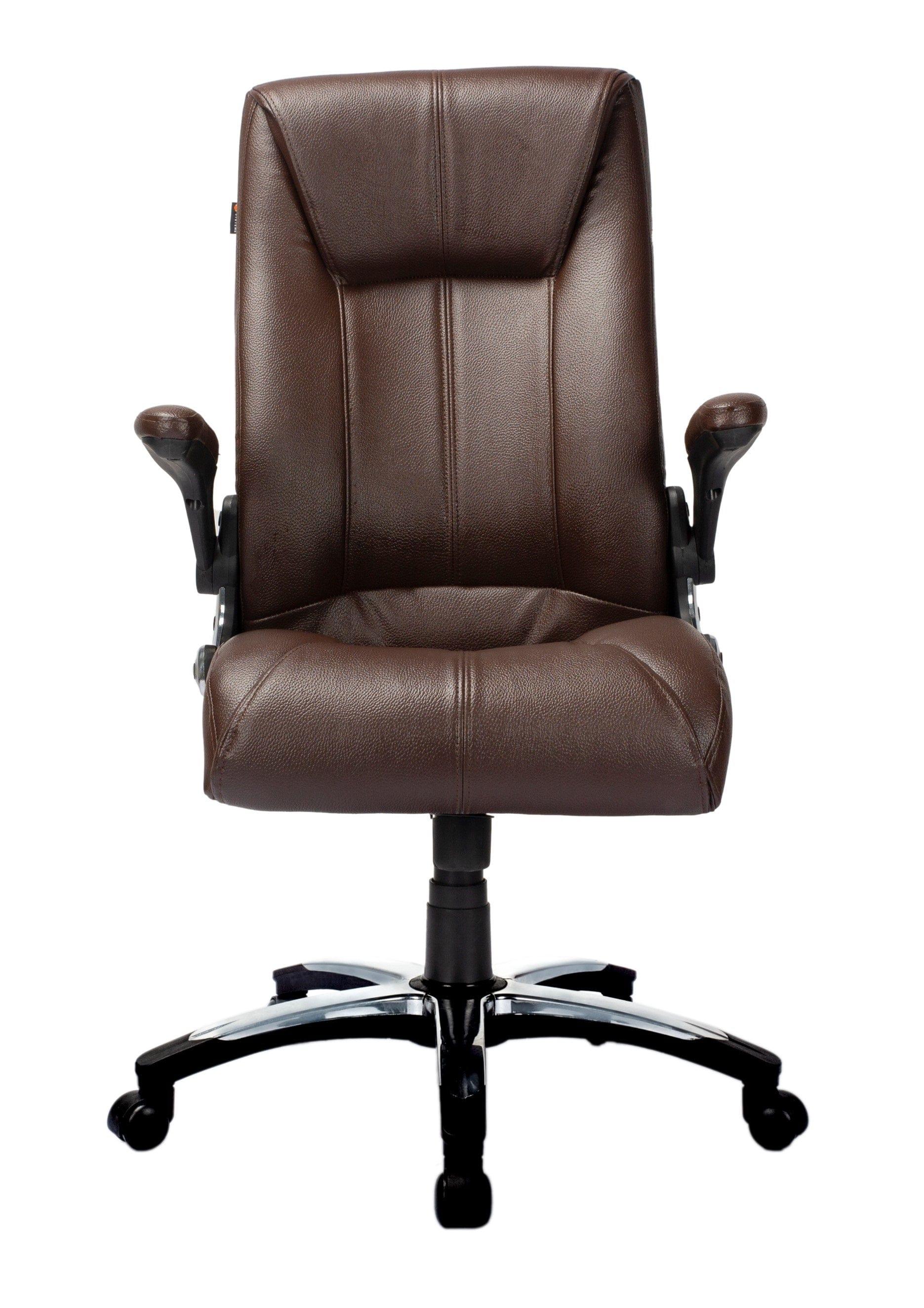 Adiko High Back Exceutive Chair in Brown - Ouch Cart 