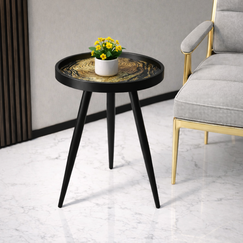 Oakveil Black Table  Medium