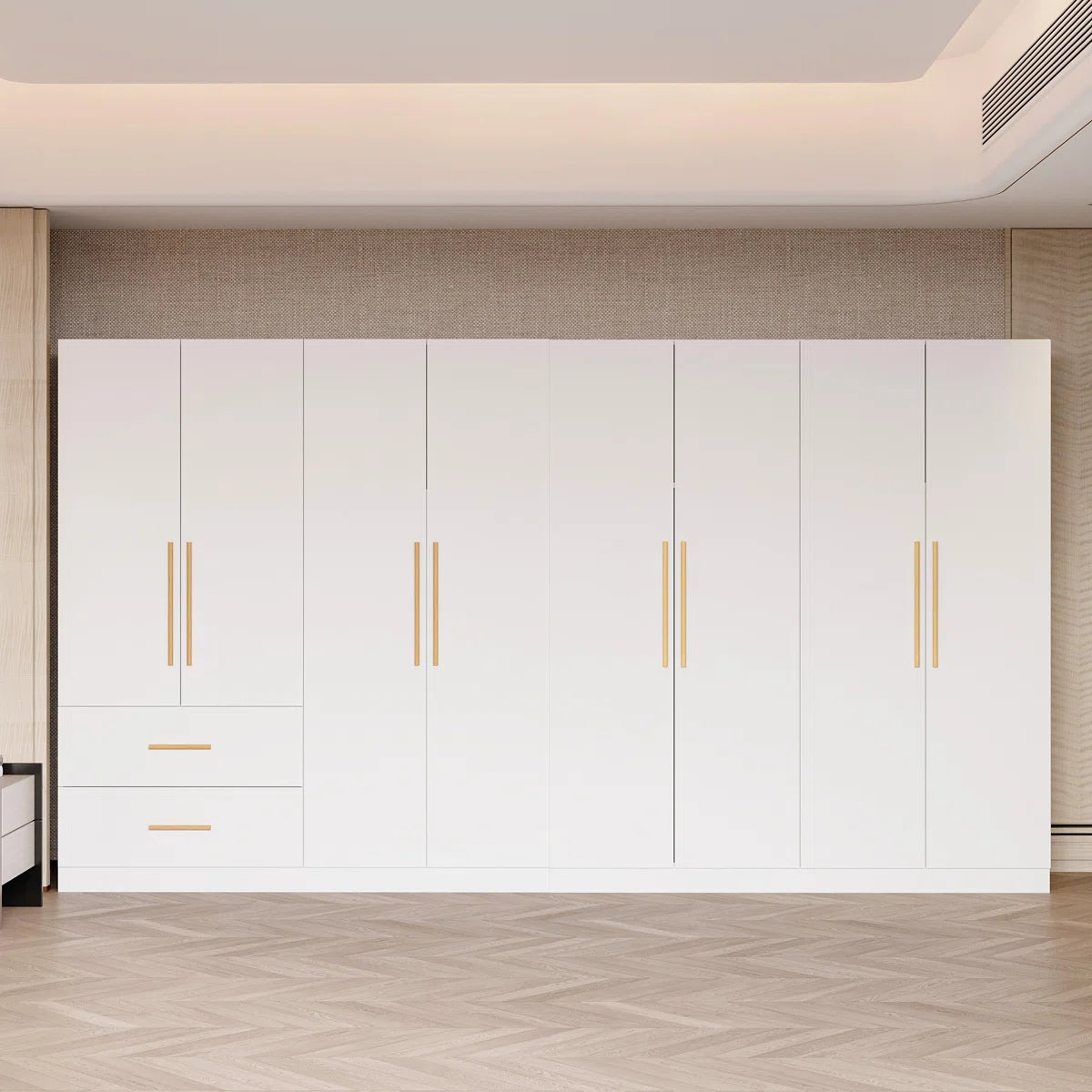 126”W Large Wardrobe