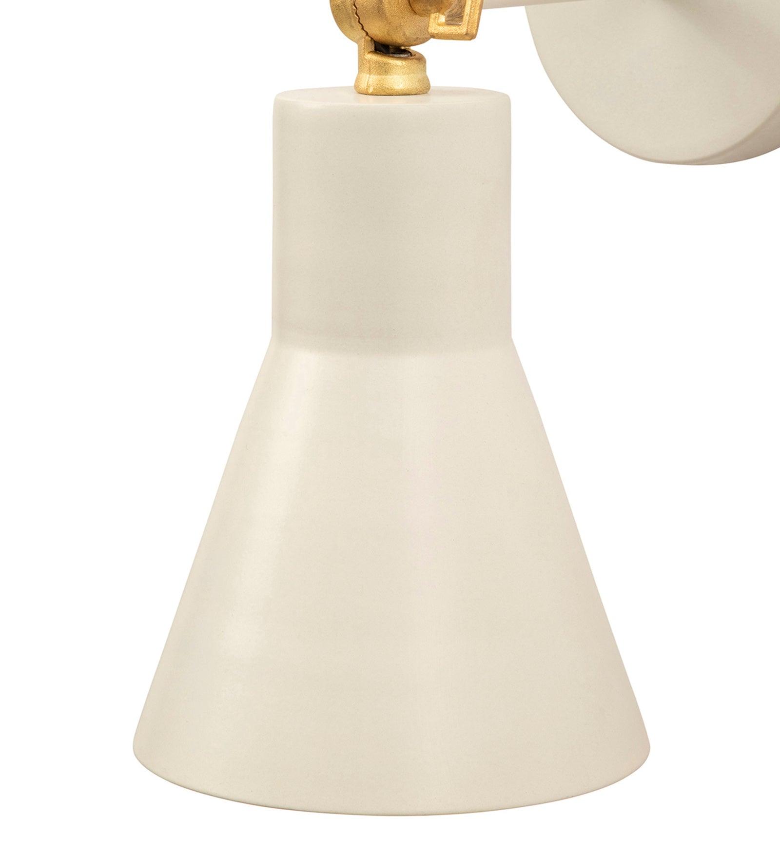 Liam Small White Wall Sconce - Ouch Cart 