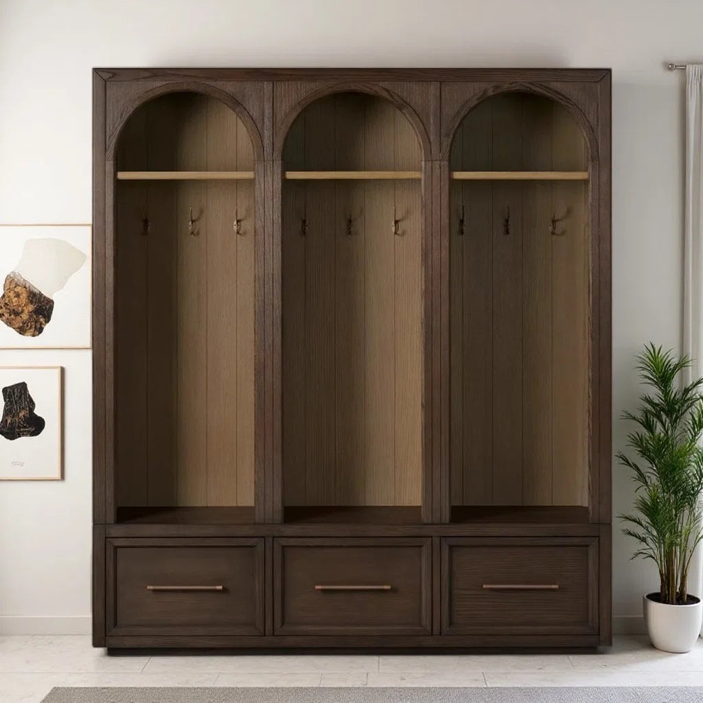 American-style Country Solid Wood Wardrobe