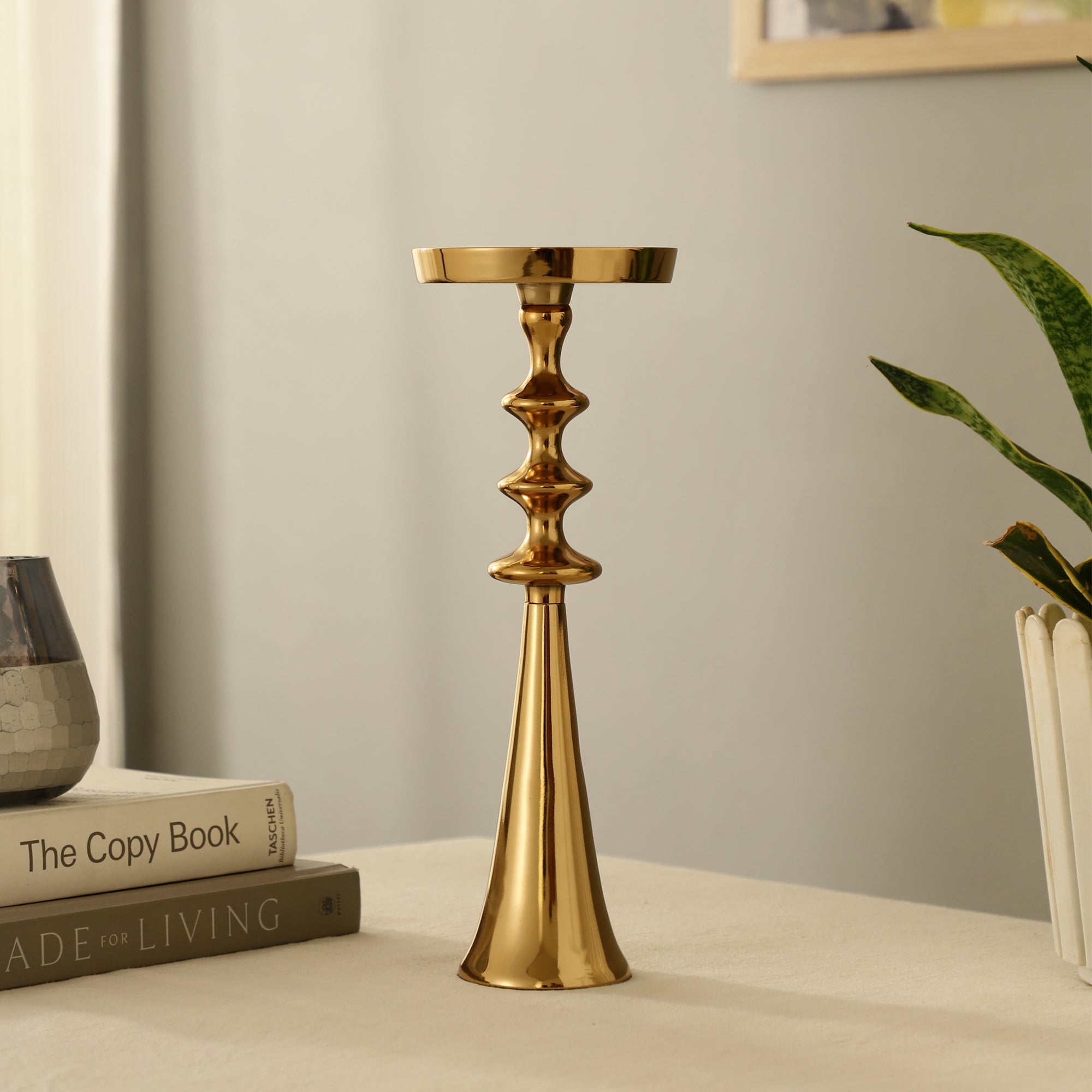 Altar Flame Candle Gold holder