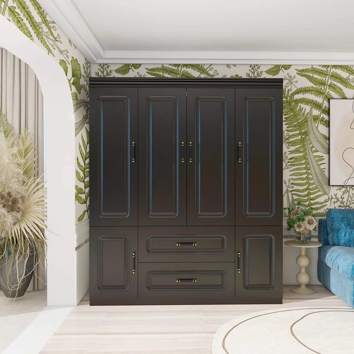 4-Door Armoire Wardrobe