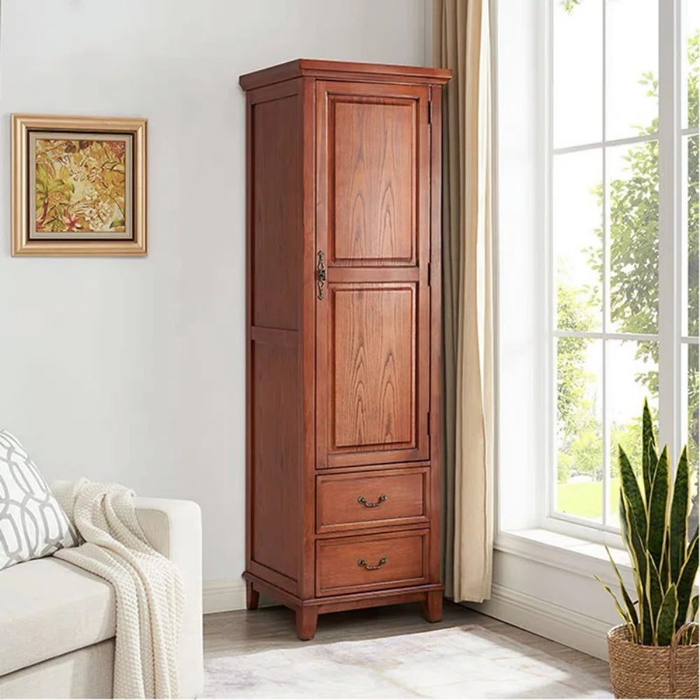 American-style Minimalist Solid Wood Wardrobe