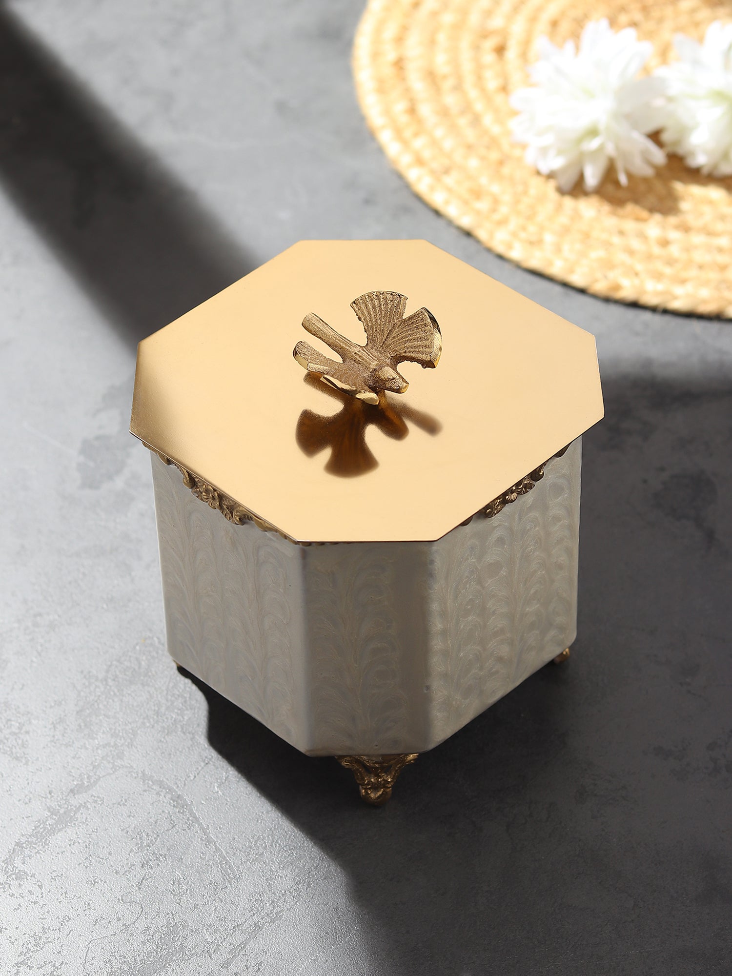 Avelion Ivory Pearl Large Storage Box