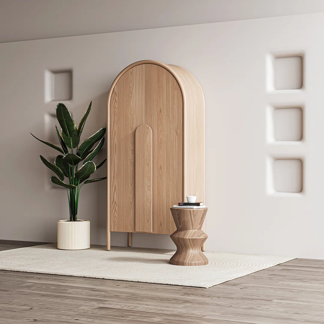 Modern and Simple Solid Wood Storage Wardrobe