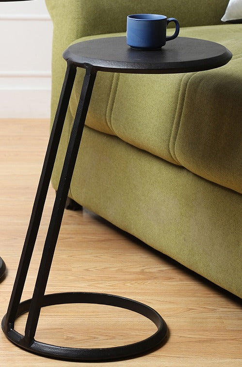 Slanted Nesting Tables by Décor de Maison in Raw Antique Gold Finish small size