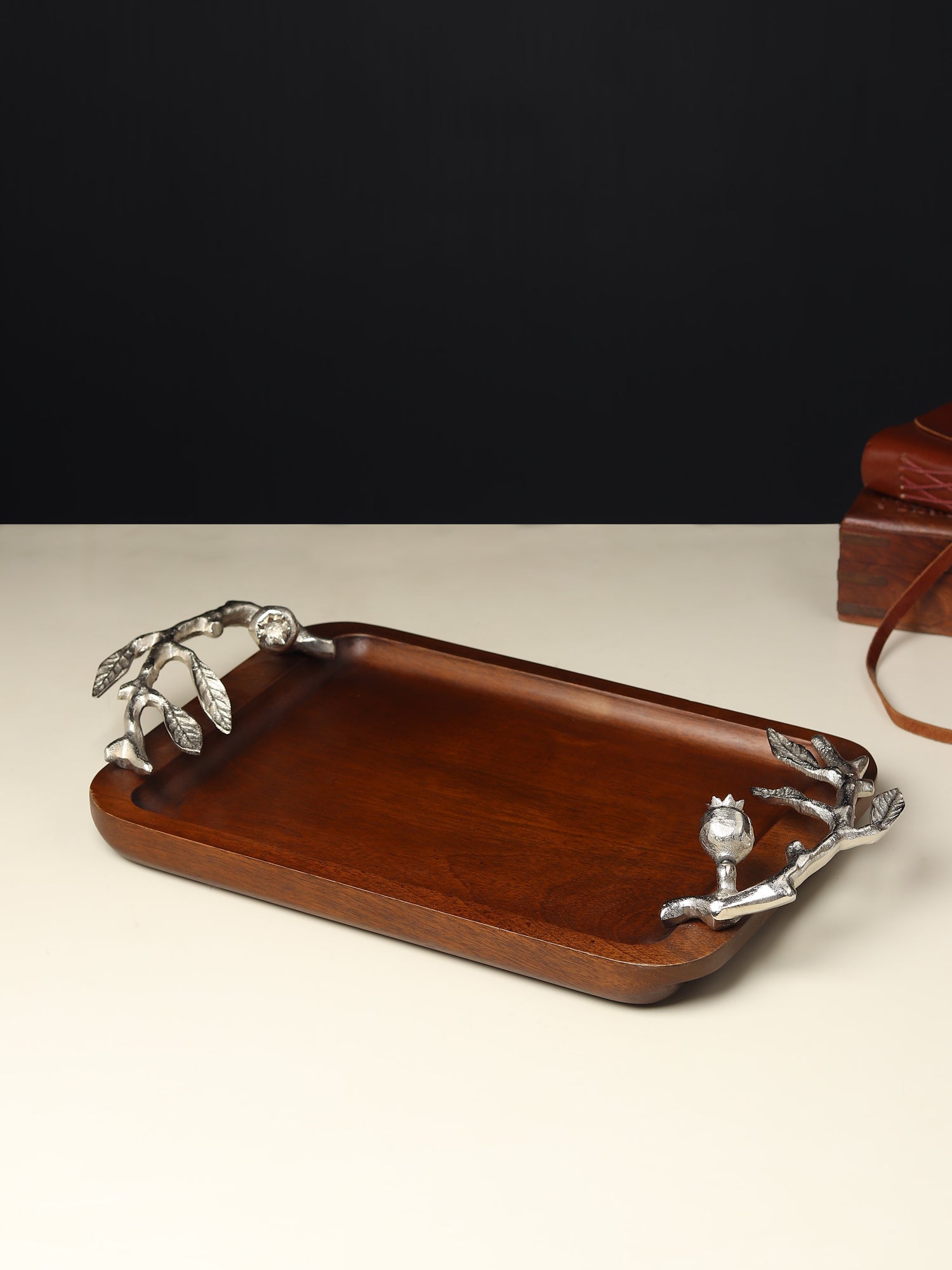 Pomegranate tray gold