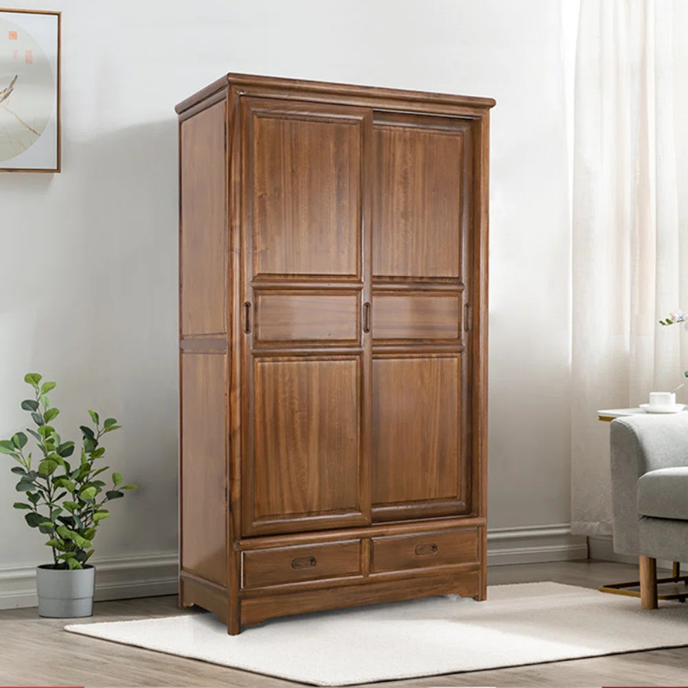 Vintage Solid Wood Wardrobe