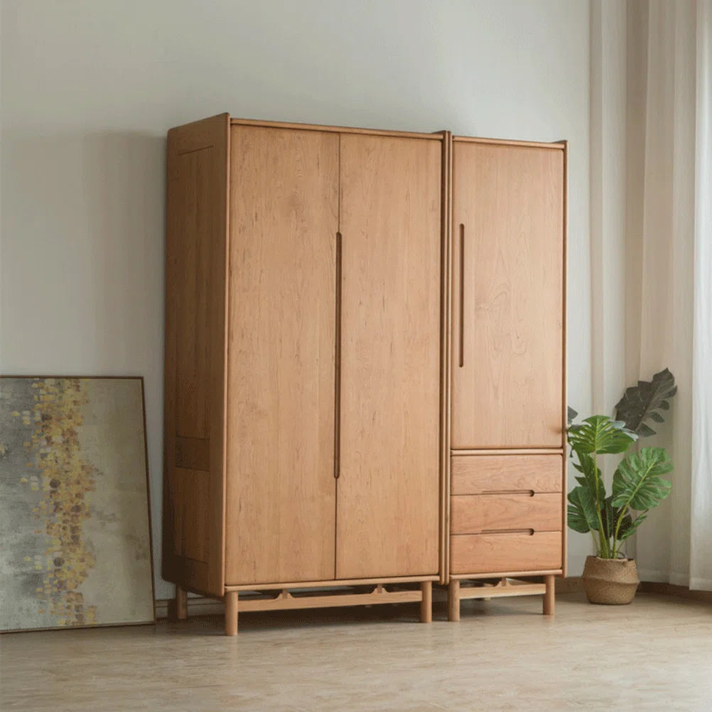 Modern Simple Solid Wood Wardrobe