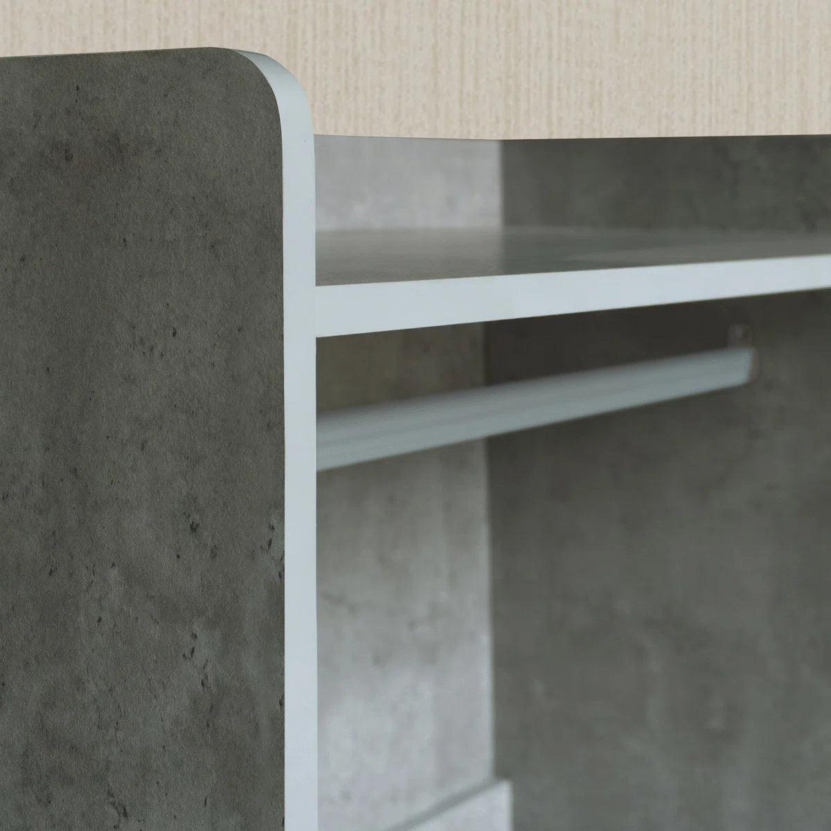 Open Wooden Wardrobe Storage