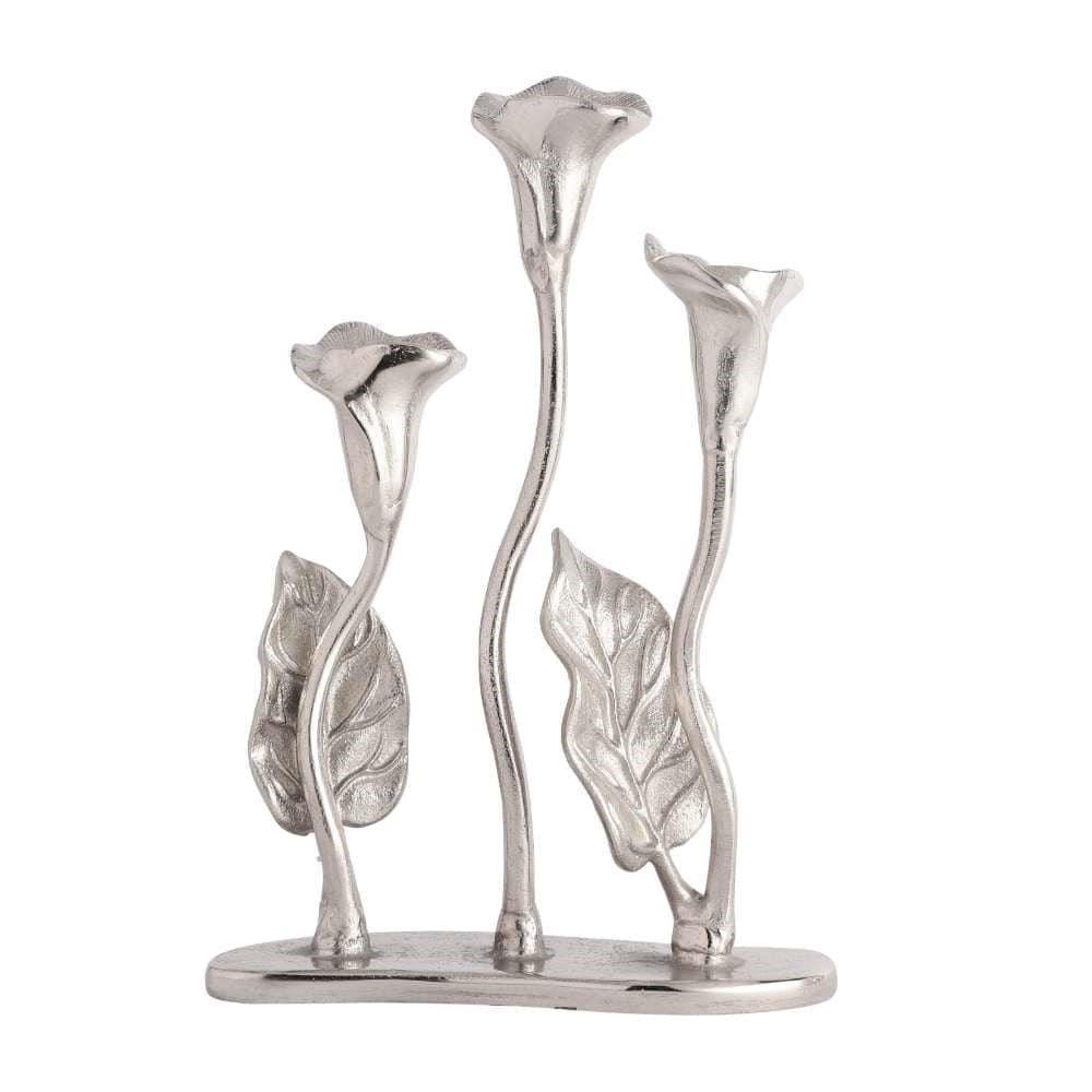 Jules Triple Candle Holder Silver - Ouch Cart 