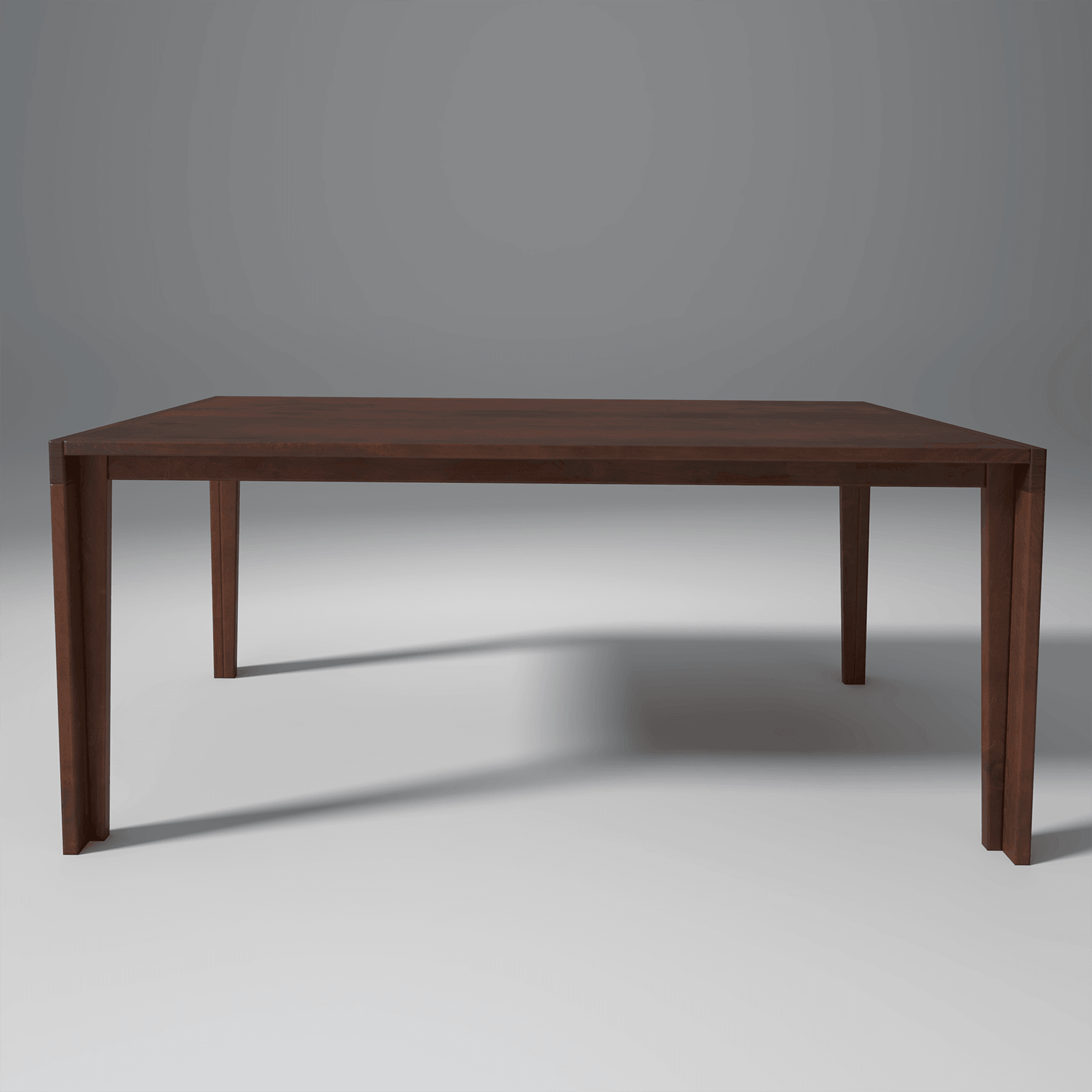 Carlio Mango Wood Dining Table In Reddish Walnut