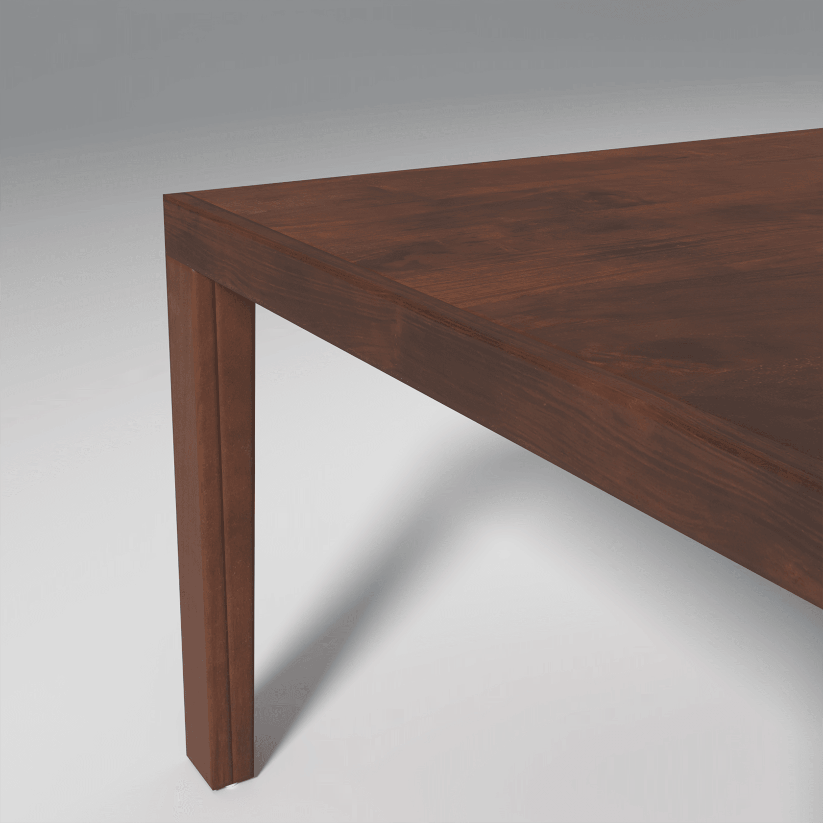 Carlio Mango Wood Dining Table In Reddish Walnut