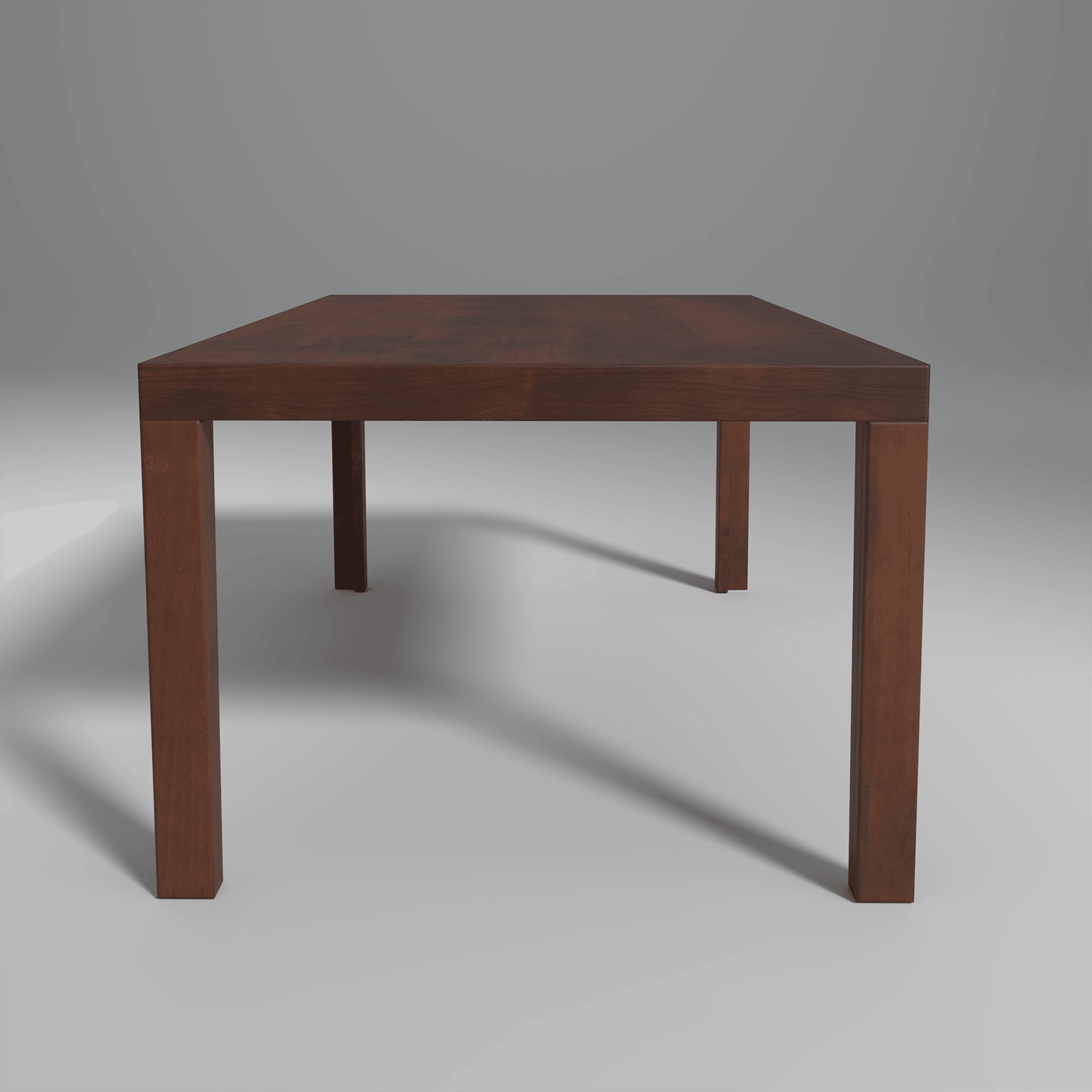 Carlio Mango Wood Dining Table In Reddish Walnut