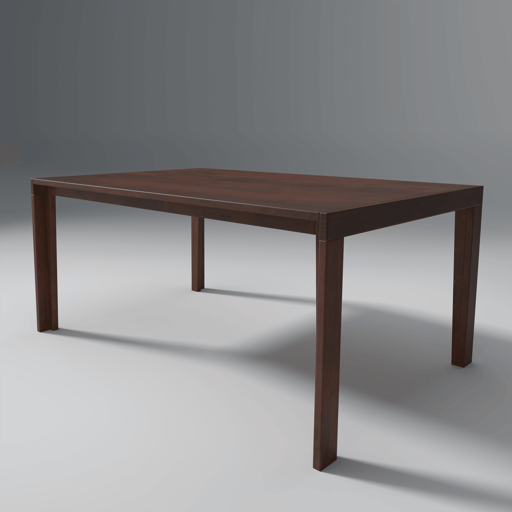 Carlio Mango Wood Dining Table In Reddish Walnut