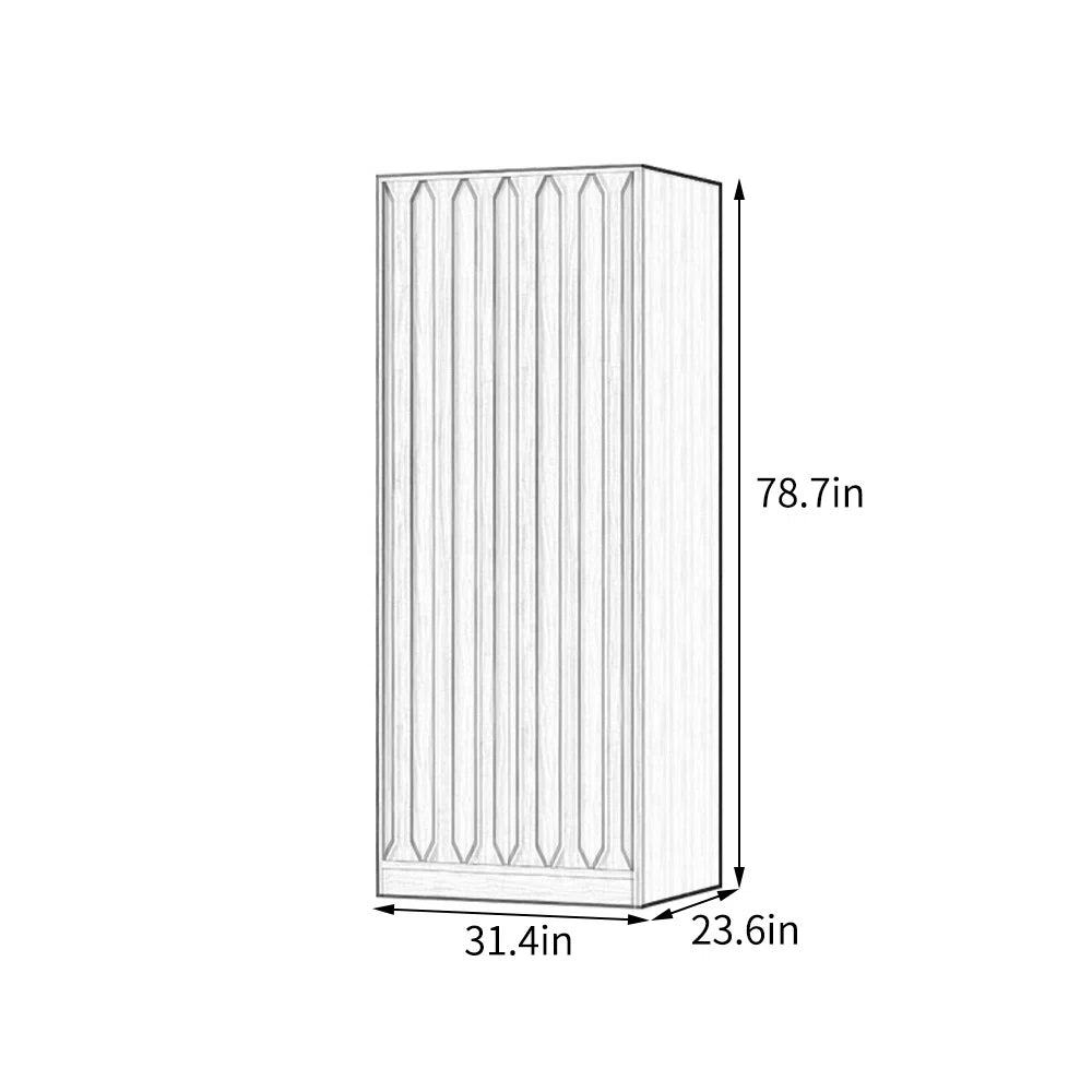 European retro light luxury exquisite wardrobe