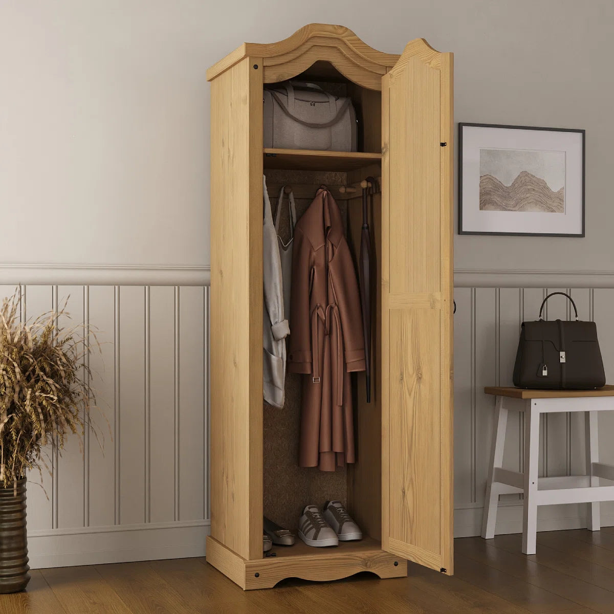 Brannick Solid Wood Armoire
