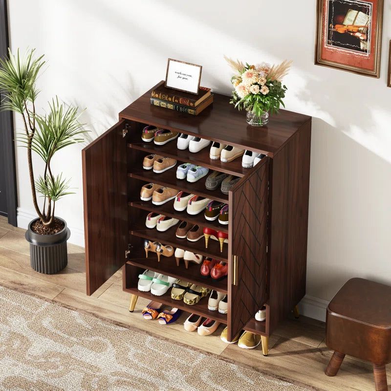 "Entryway Elegance: The Perfect Cabinet for Organization and Style"