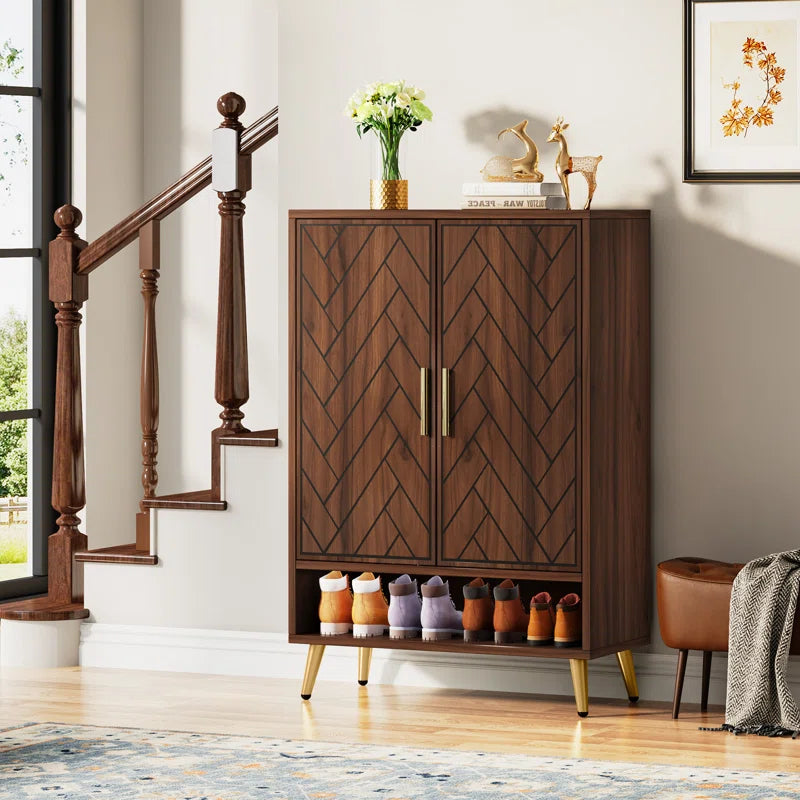 "Entryway Elegance: The Perfect Cabinet for Organization and Style"