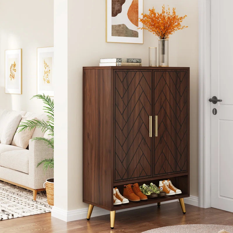 "Entryway Elegance: The Perfect Cabinet for Organization and Style"