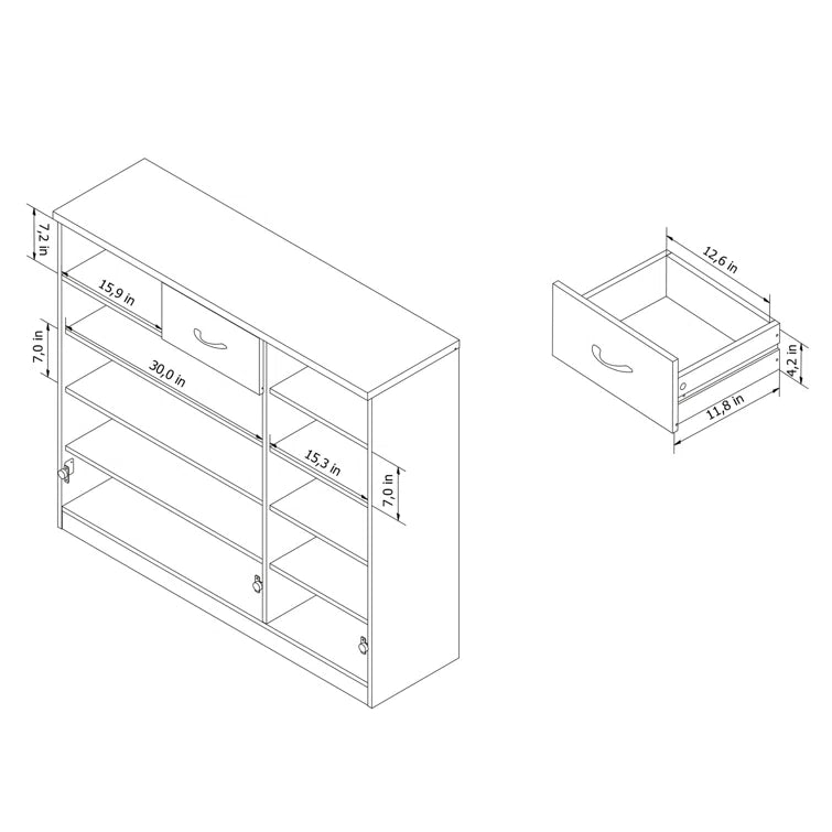 Versatile Storage Cabinet with Ample Space and Modern Design